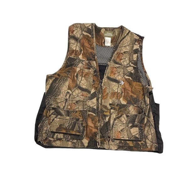 Vintage Camouflage Hunting Vest Mens Large Realtree Unlined - Picture 2 of 7